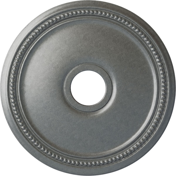 Ekena Millwork Diane Ceiling Medallion (Fits Canopies up to 5 3/8"), 18"OD x 3 5/8"ID x 1 1/8"P, Platinum CM18DIPLS - main